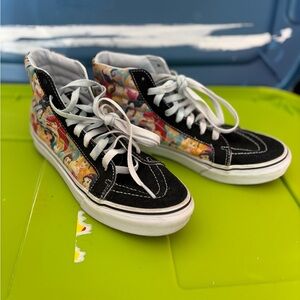 Disney Princess high top Vans Sneakers. Size 8.0 Woman